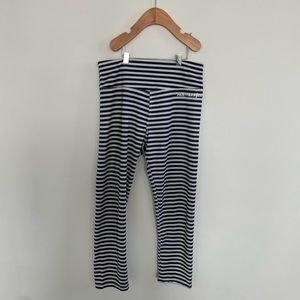 Women’s Navy/White Stripe Performance Capri’s